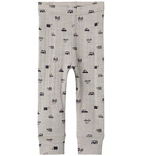 Name It Leggings - Ull - Rib - Noos - NbmWang - Nacreous Cloud/S