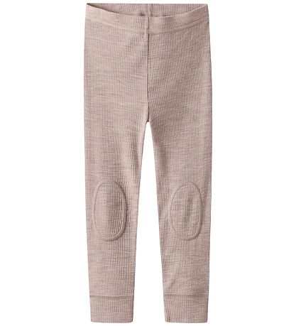 Name It Leggings - Wol - Rib - Noos - NmnWax - Shadow Grijs