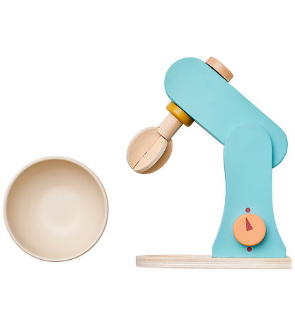 Kids Concept Mixer - Wood - 17 cm - Blue