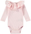 Molo Bodysuit l/s - Rib - Faye - Charlotte Pink
