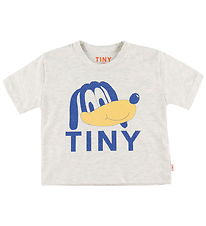 Tiny Cottons T-shirt - Dog Grafik - Light Cream Heather