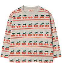 Tiny Cottons Tröja - Rib - Cherry - Light Cream Heather