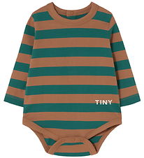 Tiny Cottons Body l/ä - Ränder - Dark Green