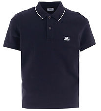 C.P. Company Polo - Total Eclipse Blue w. White