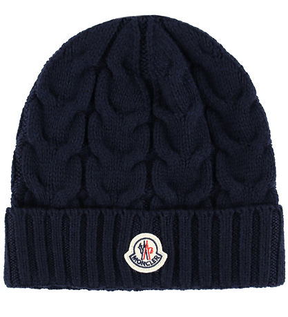 Moncler Beanie - Wool - Navy