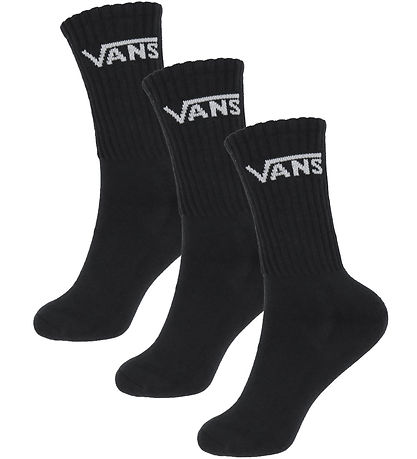 Vans Socks - 3-Pack - Black w. White