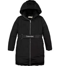 Calvin Klein Paddet Jacket w. Belt - Ck Black