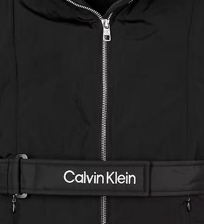 Calvin Klein Polstret Jakke m. Belte - Ck Black