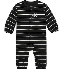Calvin Klein Jumpsuit - Sweat - Monogram - Ck Black/Whitecap Gra