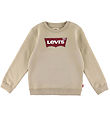 Levis Sweatshirt - Batwing - White Pepper w. Red