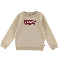 Levis Sweatshirt - Batwing - White Pepper w. Red