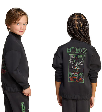 adidas Performance Cardigan - Disney - Schwarz/Limette m. Mickey
