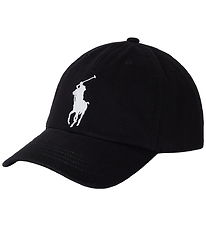Polo Ralph Lauren Kasket - Sort m. Hvid