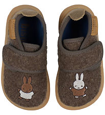 Bisgaard X Miffy Hausschuhe - Wolle - Barfuß - Dark Brown