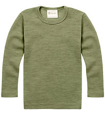 Engel Tröja - Ull - Sage Green Melerad