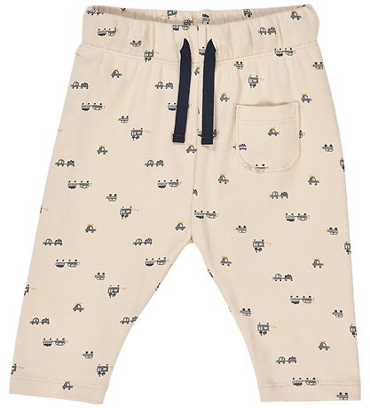 Müsli Broek - Rib - Auto - Baby - Oak/Mos/Stormachtig Blue