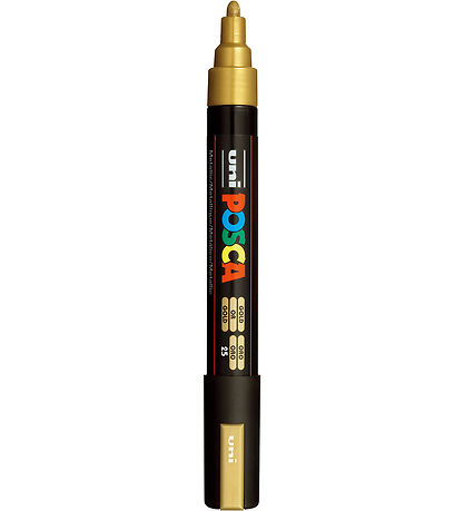 Posca Markers - PC-5M - 4 pcs - Black/White/Silver/Gold