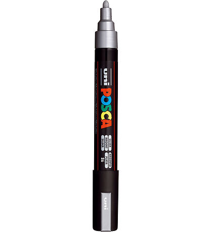 Posca Markers - PC-5M - 4 pcs - Black/White/Silver/Gold