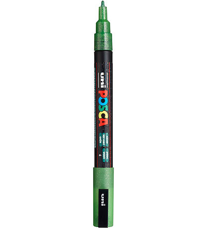 Posca Markers - PC-3M - 4 pcs - Blue/Green/Purple w. Glitter