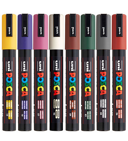 Posca Markers - PC-5M - 8 pcs - Cold Colours
