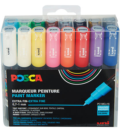 Posca Filzstifte - PC-1 m - 16 st. - Mehrfarbig