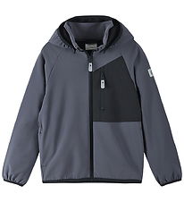 Reima Softshell Jacket w. Fleece - Mukana - Grey/Black