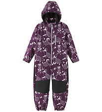 Reima Softshell Suit w. Fleece - Nurmes - Purple w. Foxes