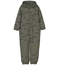 Name It Softshell Suit w. Fleece - Noos - NmmAlfa08 - Dusty Oliv