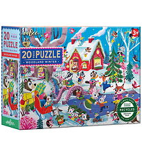 Eeboo Jigsaw Puzzle - 20 Bricks - 28x38 cm - Woodland Winter