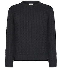 Grunt Blouse - Knitted - GrTue - Black Melange