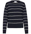 Grunt Blouse - Knitted - GrFerro - Navy Stripe