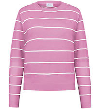Grunt Blouse - Knitted - GrFerro - Rose Stripe
