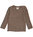 Müsli Blouse - Rib - Wool - Walnut Melange