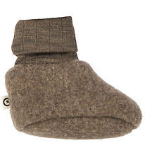 Müsli Tofflor - Ull - Valnötsmelerad