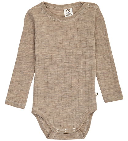 Müsli Body l/ä - Rib - Wolle - Spülung Melange