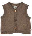 Müsli Vest - Ull - Valnøttmelert