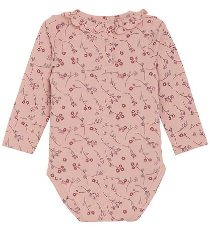 Minymo Bodysuit l/s - AOP - Misty Rose