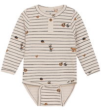 Minymo Bodysuit l/s - AOP - Sandshell
