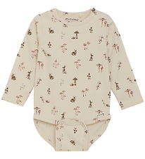 Minymo Bodysuit l/s - AOP - Sandshell