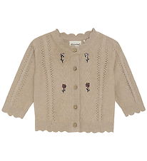 Minymo Cardigan Stickning - Beige Mererad