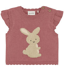 Minymo Waistcoat Knit - Withered Rose