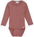 Minymo Romper l/s - Rib - Verdord Rose