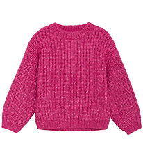 Minymo Tröja Stickad - Fuchsia Fedora