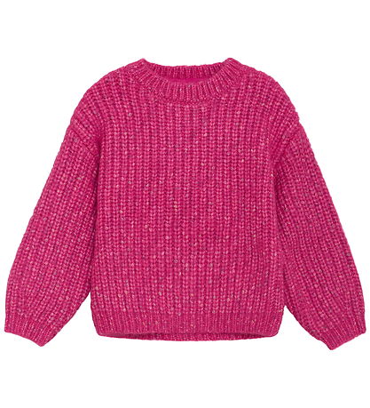 Minymo Bluse Strick - Fuchsia Fedora