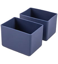 MontiiCo Stakes - 2-Pack - Bento Feast - Silicone - Navy
