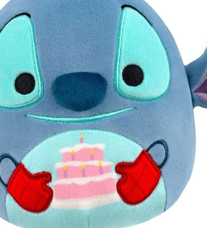 Peluche Squishmallows - 20 cm - Stitch av. Gâteau