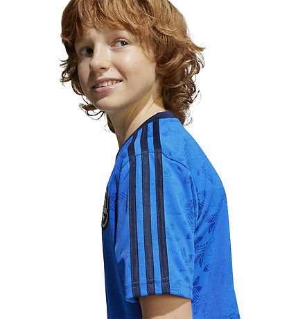 adidas Originals T-shirt - Blue w. Logos