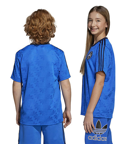 adidas Originals T-shirt - Blue w. Logos