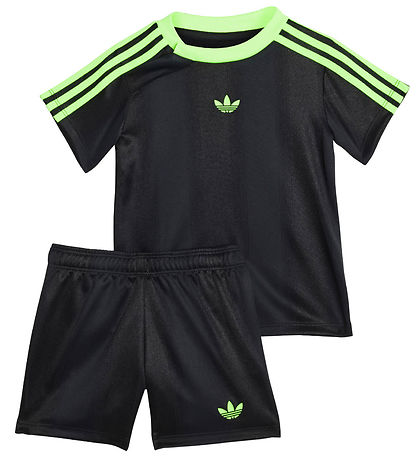adidas Originals T-shirt/Short - Black/Signal Green