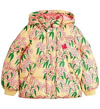 Mini Rodini Puffer Jacket - Alpine Flowers - Yellow